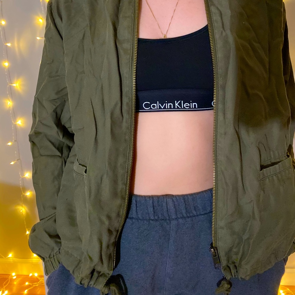 Who What Wear, Army green bomber jacket, Size S